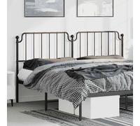 Metal Replace Headboard Black 193 cm