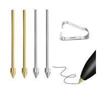 Metal Replacement Tips/Nibs Compatible with Samsung Galaxy Tab S10/S9/S8/S7/S6,Note S22/S23/S24/S25 Ultra S Pen, Accurate Control Pencil Tips fits for Remarkable 2 EMR Pen, 4 Pcs (2Titanium+2Copper)