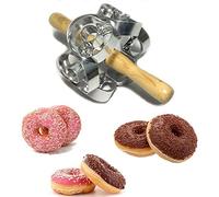 Metal Revolving Donut Cutter Maker Machine Mold Pastry Dough Baking Roller for Donuts Snack Cooking Baking