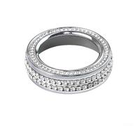 Metal Rhinestone Air Condition Knob Cover for A-Class B-Class GLA CLA, Trim For Ring Decor, For Edge-Wrapping Design, No Modification Needed