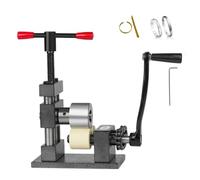 Metal Ring Bender, Manual Jewelry Bending Machine, Hand Cranked Ring Mouth Bending Device, Perfect for DIY Ornament Making, Efficiently Shaping Various Metal Jewelry Pieces(Gray,Rubber)