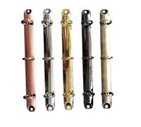 Metal Ring Binder Mechanism, 4 pcs Metal D-Ring Binder Mechanism with Screws, Multicolor for A5 3 Rings(Gold 20mm)