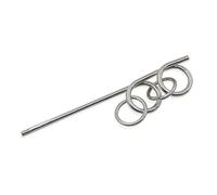 Metal Ring Puzzle Brain Teaser - Unlocking Magic Trick Toy for Kids and Close-Up Performers