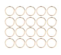Metal Rings 4x32mm Iron 20 Pieces, Sturdy Durable Multifunctional O Rings - Exquisite Texture, Glossy Surface, Ideal for Crafts and Accessories (Gold)