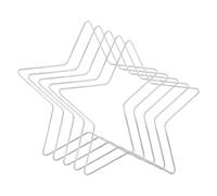 Metal Rings for Crafts,8 Inch Star Wreath Suncatcher Frame, Dream Catcher Crafting Tool - for Macrame Floral Suncatcher Birthday Wedding Party Window Holiday