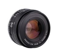 Metal RISESPRAY 50MM F1.7 Generation V Large Aperture Manual Focus Prime Full Frame Camera Lens Compatible For CANON EOS EF NIKON AI F(Package2,Canon EF)
