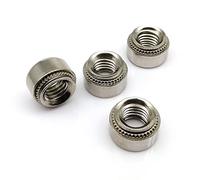 Metal Rivet Nuts,Insert Nuts, 304 A2 Stainless Steel Rivet Nut M2-M8 Thread 0.8-2.3mm Slab Press-Fit Insert 10pcs(M3-0 slab 0.8mm)