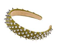 Metal Rivets Design Headbands Fashion Cool Girl Hairband Comfort To Makeup Shower Facial Hairband For Teenagers Girls