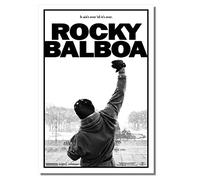METAL Rocky Balboa Movie Tin Poster Aluminium Sign Wall Art Door Plaque Film Room Man Cave Boxing Punch Design Nearly A4 Size 280x190mm