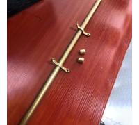 Metal Rod Hold Carpet Runner on Stairs, 60 70 80 90 100 110 120 CM Long Antique Brass Stair Rug Holders, Adjustable Carpet Fixator(1 pcs,L 44in/112cm)