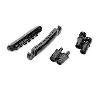 Metal Roller Saddle Bridge Tailpiece 12 String Electric Guitar Bridge Tailpiece With & Anchors Electric Guitar Part