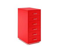 Metal Rolling File Cabinet 6 Drawer Storage Solution for Easy Organization & Space Saving Mobile Office File Cabinet with Locking Wheels Modern Design for Home & Office Use