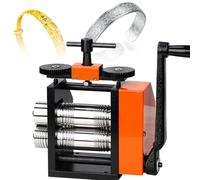 Metal Rolling Mill, Manual Hand Crank Tool for Jewelry Making, Precise Control of Roller Thickness for Thin Sheets, Round Shapes, Square Blocks, and Half-Round Wires