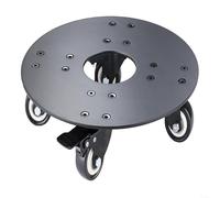 Metal Rolling Plant Stand with Lockable Casters Designed for Heavy Pots Supports Various Sizes and Provides Stability on Hard Floors and Carpets