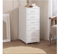 Metal Rolling Storage Cabinet with Lockable Wheels Vertical File nizer with Drawers Document Storage Unit for Office or Home Use Mobile Filing Cabinet.