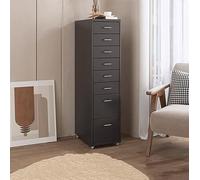 Metal Rolling Storage Cabinet with Lockable Wheels Vertical File nizer with Drawers Mobile Document Holder Office Storage Unit Space Saving Design