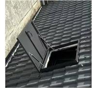 Metal Roof Hatch Cover Attic Skylight Access Lid with Lift Supports Rubber Seal Lock Handle Cellar Exit Cover (Inner 27x39in/68.6x99.1cm) Durable & Weatherproof