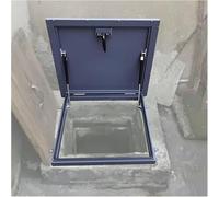 Metal Roof Hatch Cover, Rainproof Manhole/Cellar Exit Cover, Rectangular Attic Skylight Cover(70 * 70cm)