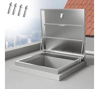 Metal Roof Hatch for Secure Access, Rainproof Maintenance Exit Door with Screws & Handle, Ideal for Manholes and Cellars