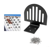 Metal Roof Snow Guards 25 Pieces Designed to Break Down Snow and Ice for Safer Roofs Heavy Duty Metal with Nails and Washers