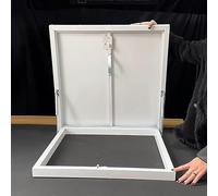 Metal Roof Window Safety Cover Large Access Hatch 70-110 cm Emergency Exit Hatch Exit Cover Shaft Lid (65x65cm/25.6x25.6in) -Protection for Skylights