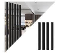 Metal Room Divider - DIY Wall Partition Separator Floor-to-Ceiling Hollow Decor for Hallway Bathroom Living Room & Restaurant 130cm/51.1in Standing Pole (6 Roots)