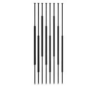 Metal Room Divider Slats - 5/8/10pcs Posts Freestanding Decorative Partition for Living Room Bedroom Office Space Stylish Privacy Solution.