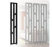 Metal Room Dividers - Slish Floor-to-Ceiling Partits for Teahouses, Coffee Shops & Hotels - 65cm (2.1ft) Black Room Separator - Ele Space Divider Solut