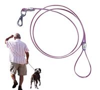 Metal Rope for Large Dog, Dog Leash for Walking,Steel Wire Rope for Dog,Dog Anti-Chew Rope - Outdoor Dog Rope Rope Backyard Dog Rope Cable