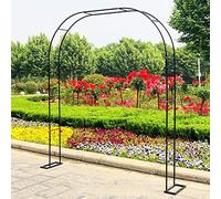 Metal Rose Arch for Climbing Plants - Iron Garden Archway for Outdoor Decor, Wedding Arches, and Floral Displays - Sturdy Design, 80x200 cm