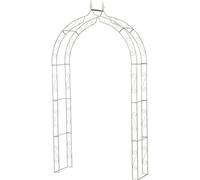 Metal Rose Arch, Galvanized 140x40x252cm Sturdy Decoration Garden Trellis