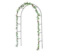 Metal Rose Arch Trellis Antique Blacquer for Climbing Plants 140x240cm