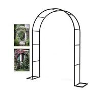Metal Rose Arch Trellis Steel Frame Climbing Plants Support Archway W 3.9ft 4.6ft 5.9ft 6.5ft 7.8ft 9.2ft 11.4ft for Lawn Patio Wedding Ceremony Party