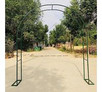Metal Rose Arch - Wrought Iron Garden Outdoor Pergola for Patio Green Climbing Plant Support Flower Arch for Vines and Landscaping