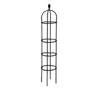 Metal Rose Garden Arch Trellis - Vertical Plant Support Column for Climbing Roses, Decorative Outdoor Trellis for Patio, Terrace & Garden