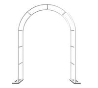 Metal Rose Trellis for Weddings and Gardens Adjustable Width 80-350cm White Garden Arbor for Patios Windows and Outdoor Spaces (W300 x H220cm)