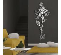Metal Rose Wall Art, Large Roses Wall Decor, Living Room Art, Metal Artwork Decoration, Modern Sculpture Home Decor for Living Room,Bedroom Hallway and Stairs Nature (metal wall art 41L