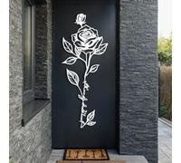 Metal Rose Wall Art, Large Roses Wall Decor, Living Room Art, Metal Artwork Decoration, Modern Sculpture Home Decor for Living Room,Bedroom Hallway and Stairs Nature (metal wall art 41L