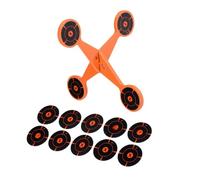 Metal Rotating Dartboard, Training with Reinforced Carbon Steel Automatic Reset - Metal Rotating Auto Reset - for use in Patio Garden Hillside Field Open Ground and the