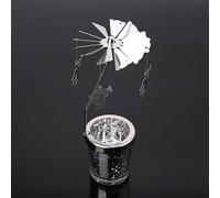Metal Rotating Tea Light Holder Tealight Stand Candleholders For Wedding Party Home Decoration Candlesticks Holders