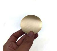 Metal Round Brass Disc Sheet, Brass Copper Sheet Plate Disc Round Diameter 20-200mm Thickness 0.5-20mm Pack of 2(Thicknesses 0.8mm,Dia 80mm (2pcs))