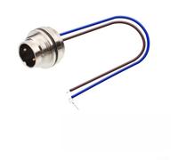 Metal Round Connector IP67 Waterproof 30 cm | 4-pin A-coded, secure data transmission, robust construction, for industrial automation, signal stability