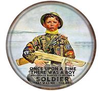 Metal Round Tin Sign Once Upon A Time There Was A Boy Who Really Wanted To Become A Soldier That'S Me Rustic Retro Advertising Plaque Tin Sign Home Decor Gift Friends Family Women Girl 12x12 Inch