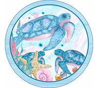 Metal Round Tin Signssea Turtle Sign Ocean Wreath Center Wreath Attachment Antique Tin Sign Metal Sign Halloween Decor Christmas Decor Stranger Things Posters Wall Decor 12x12 Inch