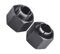 Metal Router Collet 12Mm 127Mm 2Pcs Replacement for Dw621 Dw616 Dw618 Mrc23Evsk for 1617Evs Fit Dw621K Power Tool 1618Evs for Woodworking Routers