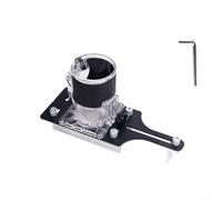 Metal Router Slotting Locator Base for Edge Trimmers with 65mm Inner Diameter Support for Diverse Woodworking Routing(B)
