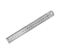Metal Ruler 15cm/20cm/30cm/40cm/50cm Metal Ruler Stainless Steel Straight Measuring Precision Double Sided Measure Tool(20CM)