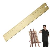 Metal Ruler, 18 cm Double Scale Precision Tool, Straight Ruler for Measuring, for Length, Width, Height Measurements, Students, Engineers, Drawing, Cutting, Crafts, Model Making
