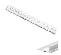 Metal Ruler 30cm, Cutting Ruler with Raised Gripruler, Metal Ruler for Cutting Applicable to Edge Tool for Straight Edge for School Office Drawing, Craft Sewing Precision Measurement