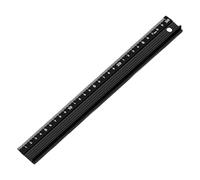 Metal Ruler for Cutting 30cm Steel Ruler Aluminium Raised Grip Cutting Rule Multifunctional Precision Metal Safety Rulers Non-Slip Protective Edge Precision Measurement Rulers for Length, Crafts DIY